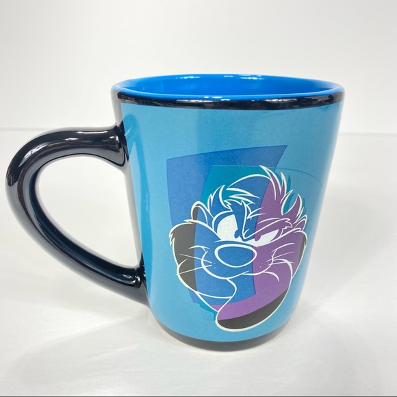 Vintage Taz Coffee Mug Applause 1999 Abstract Taz Looney Tunes WB - Picture 2 of 10